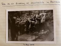 1954 Einweihung Wassertretstelle im Bannwald